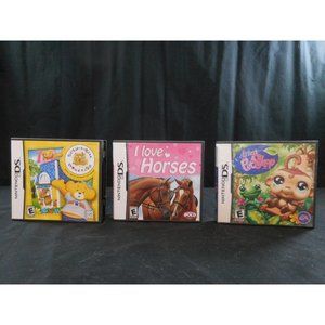 Nintendo DS Game  I Love Horses + Littlest Pet‎ Shop + Nintendo DS Build-A-Bear